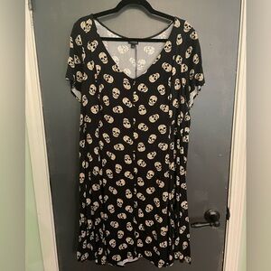 Torrid Skull Faux Button Down Dress